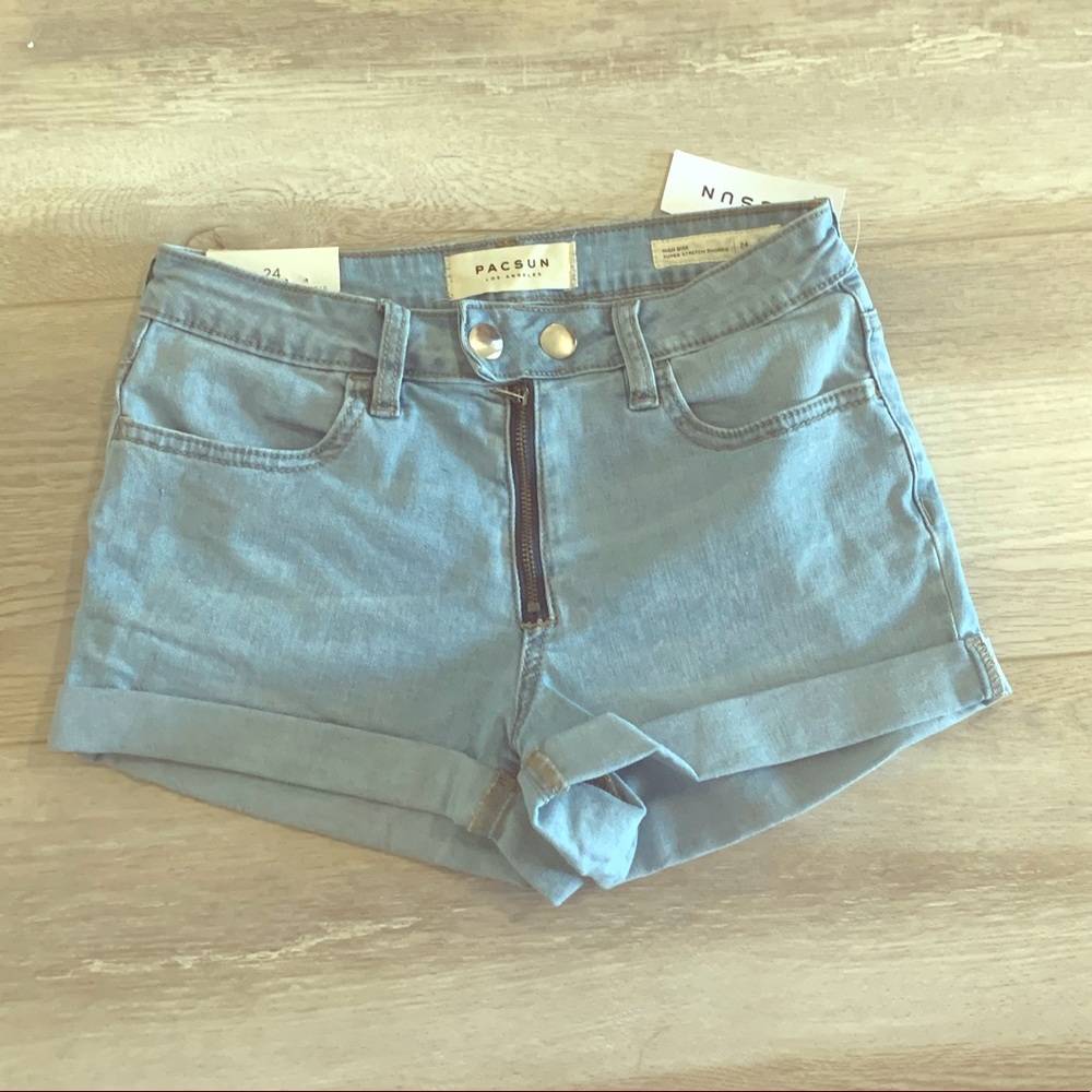 Pacsun High Rise Super Stretch Shortie 24 NWT